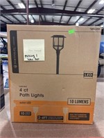 Portfolio four count path lights solar LED