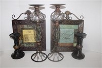 Metal Home Decor Wall Art & Candle Holders