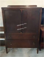 Vintage Solid Wood Armoire -K