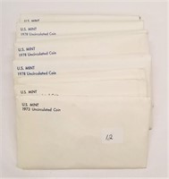(3) 1973 Mint Sets; (5) ’78 Mint Sets