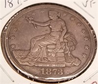 1873 Trade Dollar VF-Scratched