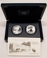 2013 West Point 2 Coin Silver Proof Set