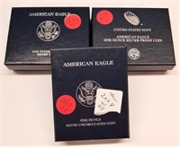 (2) 2008, ’14 Proof Silver Eagles (One ‘08