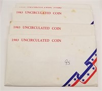 (4) 1983 Unc. Coin Sets