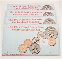 (4) 1994 Mint Sets