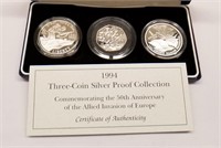 1994 Royal Mint 3 Coin Proof Set (50th