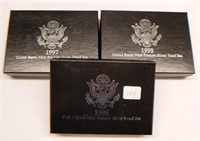 1996, ’97, ’98 Premier Silver Proof Sets