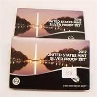 2017, ’19 Silver Proof Sets