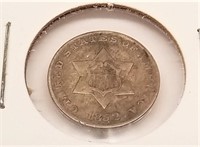 1852 Three Cent Silver VF