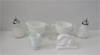 Milk Glass Tray Lot