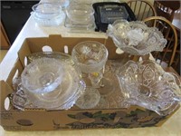 Pressed Glass Tray Lot