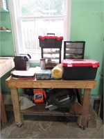 Rolling Work Bench + Contents