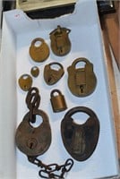 Lot of Fancy brass Locks
