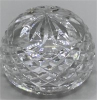Baccarat Crystal Diamond Cut Glass Globe Vase