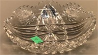 Hand Cut Stoeger Crystal Dish 6 Inch