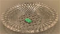 Hand Cut Crystal Diamond Pattern 6.25 Inch Dish