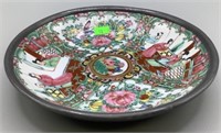 Vintage Chinese Famille Rose Medallion Plate 8