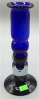 Colbalt Blue Stem Vase 8 Inch