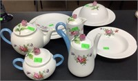 Porcelain Tea Set Crown Stanfordshire  Made In