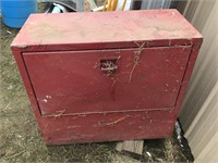 Red tool or storage cabinet