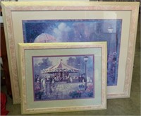 Victorian Prints Framed Behind Glass