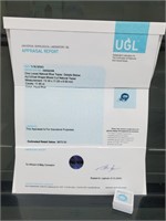 11.95ct Oval Blue Topaz Gem Certified & Appraised