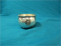 Vintage Hammered Sterling Silver Baby Cup
