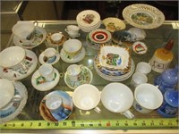 Large Lot - Vintage Porcelain Souvenirs