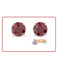 Red Ruby Earrings 6mm