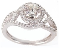 14K WHITE GOLD 1.0CT DIAMOND BRIDAL RING SET