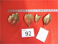 Virginia MetalCrafters Lot 3- Brass Leaves