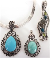 CAROLYN POLLACK STERLING SILVER TURQUOISE JEWELRY