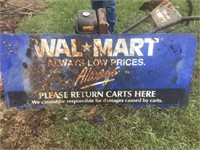 Metal Walmart sign pharmacy