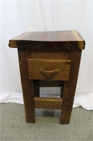 Rustic Single Drawer Kitchen Stand