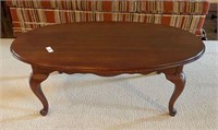 Oval Wooden Coffee Table