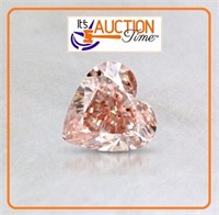 Pink Hearts Matched (2) .50 Carat Each