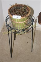 Plant stand with African violet