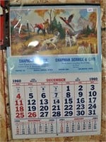 1960 Cafe Calendar