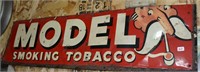 Model Tin tabacco sign