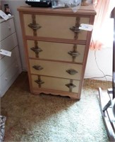 Bedroom Set: Four drawer Chest, Dresser, Twin B
