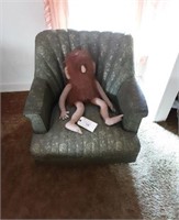 Cave Man and Chair.
