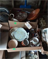 Collection of dishes, salad bowls and more.