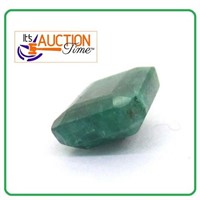 Green Opaque Rectangel Cut Emerald 6.3CT