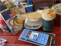 Group Lot Tupperware, Trays, Igloo Thermos