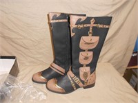 womens steam-punk boots size 10