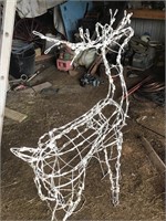Christmas Deer Yard Statue w lights