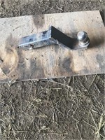 Receiver hitch with 2” ball