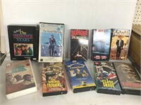 10 VHS TAPES