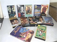 12  VHS TAPES