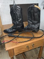 TONY  LAMA BOOTS WITH BUGGY WHIP